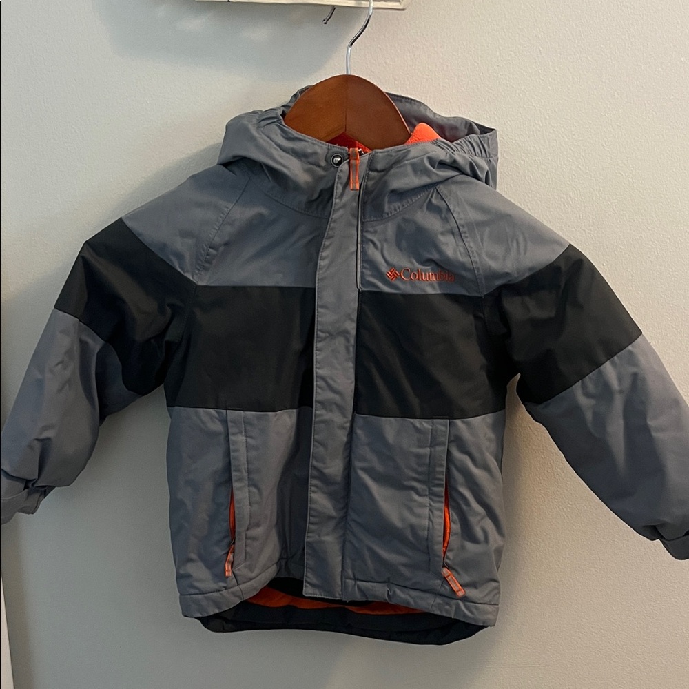 Columbia Kids Gray and Black Puffer Jacket